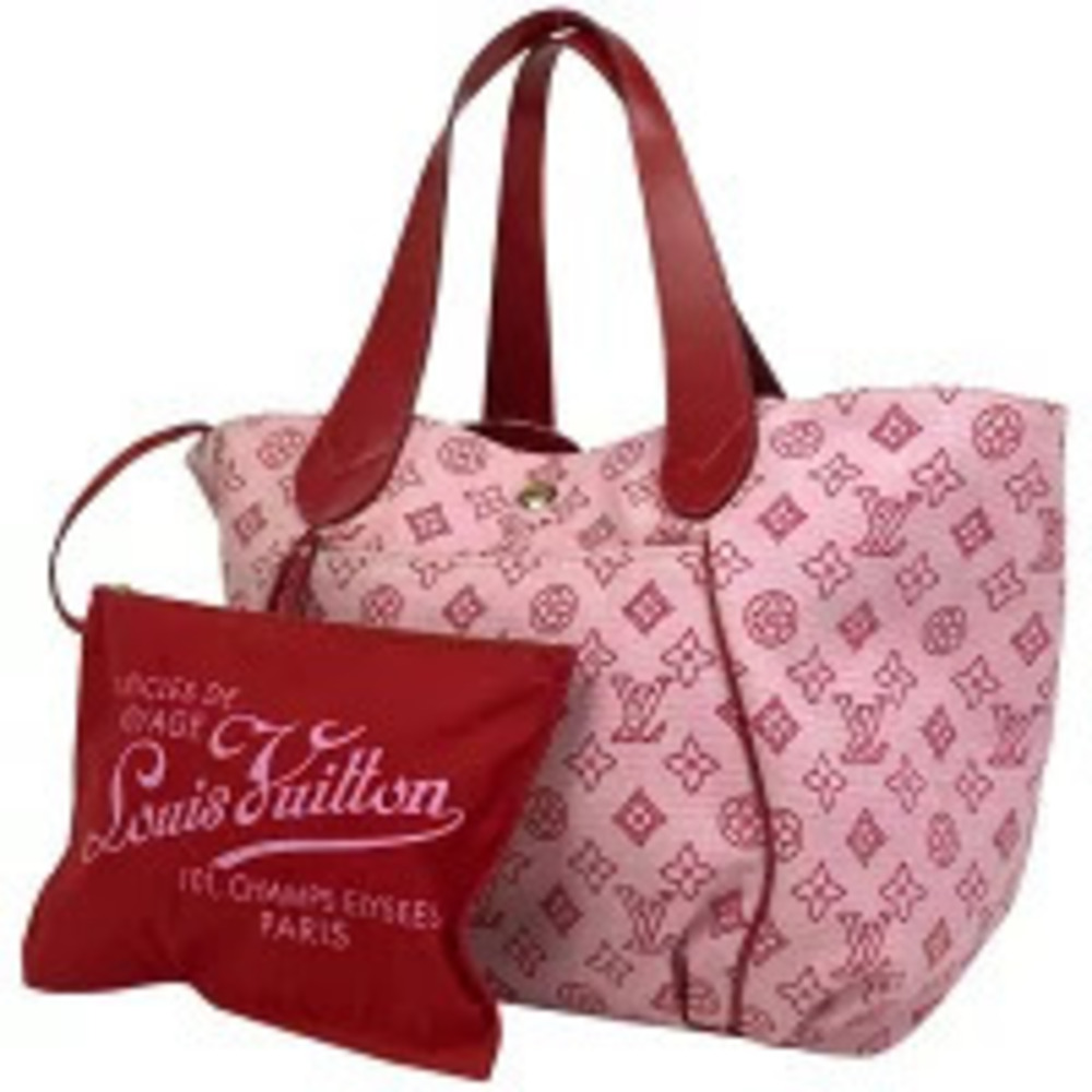 Louis Vuitton Cabas Ipanema Shoulder Bag Tote Canvas Rose